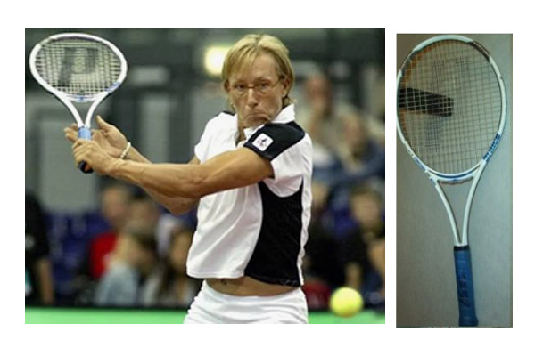 Racchetta donata da Martina Navratilova